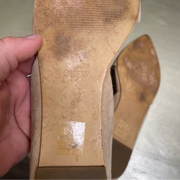 J. Crew Suede Zoe D’Orsay Flats Size 9 in Saddle F5310 - Picture 5 of 8